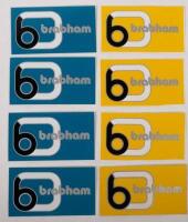 BRABHAM: A collection of 12 items bearing the Brabham name, 11 adhesive stickers and one cloth patch - 3