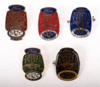 GEELONG SPEED TRIALS: A collection of five lapel badges from the Ford&nbsp;Geelong Speed Trial events