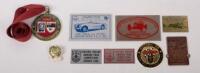 HISTORIC MOTOR RACING: A collection of nine mostly competitor badges from Australian&nbsp;Historic racing events such as Amaroo Park, Sandown, Rob Roy, Phillip Island and Oran Park