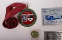 HISTORIC MOTOR RACING: A collection of nine mostly competitor badges from Australian&nbsp;Historic racing events such as Amaroo Park, Sandown, Rob Roy, Phillip Island and Oran Park - 2