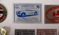 HISTORIC MOTOR RACING: A collection of nine mostly competitor badges from Australian&nbsp;Historic racing events such as Amaroo Park, Sandown, Rob Roy, Phillip Island and Oran Park - 3