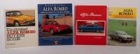 ALFA ROMEO: A collection of four books relating to Alfa Romeo including books on guides and history of the marque and models.
