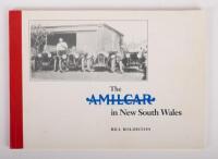AMILCAR: 'The Amilcar in New South Wales by Bill Boldiston', softcover book, published 1992