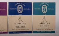 OLYMPIC GAMES: A collection of four official programs from the Melbourne 1956 Olympic Games - 3