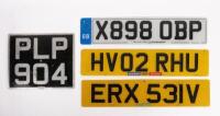 NUMBER PLATES: A collection of British number plates