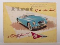 MGA: A four page, double sided sales brochure&nbsp;for an MGA model