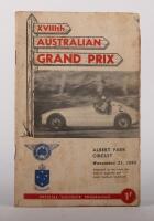 AUSTRALIAN GRAND PRIX: An official program from the November 21, 1953 Australian Grand Prix held at Albert Park Circuit