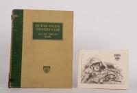 BRDC: A British Racing Drivers' Club Silver Jubilee Book, hardcover, some damage to spine, published 1952, individually numbered 802 of 2500 copies also includes a BRDC greeting card signed by well known racing driver Bob Gerard