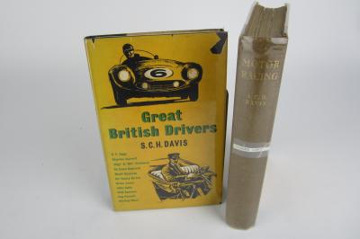 MOTOR RACING: Two hardcover books by S.C.H Davis (Sammy Davis signature)