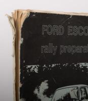 FORD: A collection of Ford related items including 'Ford Cortina Registered Owners's Manual - 22, 240, 440, GT' (1966), 'The Ford Book of Competition Motoring' edited by Jim Clark & Alan Brinton,&nbsp;'Ford Escort rally prepartion' information publication,&nbsp;'Th - 6