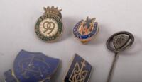 BADGES: An group of five assorted lapel badges, includes one Goodwood Motor Circuit 99 badge, one vintage Ariel motorcycle badge - 2
