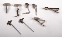 MOBIL: An excellent group&nbsp;of Mobil related items including cuff links, lapel and tie pins, three items include&nbsp;inset stones in the style of white or colourless diamonds, believed to be&nbsp;awarded to employees for various levels of service. - 2