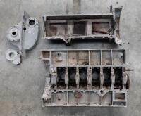 DELAGE: A circa 1920s Delage&nbsp;DMN&nbsp;engine case, sump and cam cover, stamped '1629 s'