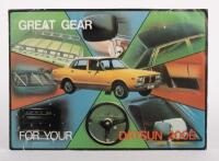 DATSUN: A Datsun 200B two page approved accessories brochure