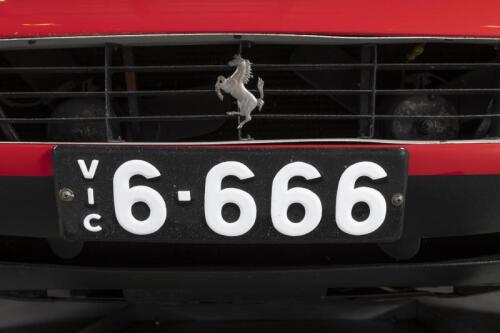 The revered four-digit Victorian heritage number plate '6-666' issued in 1913, with Rights to Display