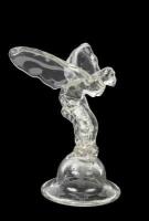 ROLLS-ROYCE: A glass Rolls-Royce 'Spirit of Ecstasy' mascot, engraved '2/50' & '1993' to base, 14cm high