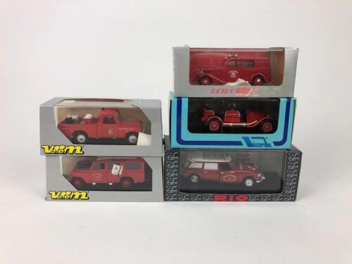FIRE VEHICLES: A collection of 1:43 scale fire emergency vehicles