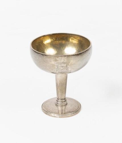 R.R.O.C: A small ornamental trophy engraved by the Rolls-Royce Owners Club, 6cm high