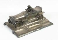 WMF: A superb circa 1910&nbsp;WMF&nbsp;Edwardian pewter desk piece, 38cm long