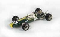 JIM CLARK: A 1:18 scale Lotus 49 Formula One racing car as driven by Jim Clark #5 by Quartzo models