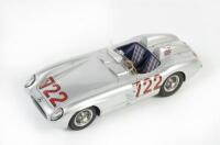300SLR: A superbly detailed 1:18 scale CMC Mercedes Benz 300SLR as driven to victory in the 1955 Mille Miglia by Stirling Moss & Denis Jenkinson #722