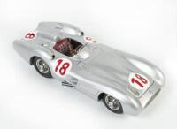 MERCEDES: A highly detailed, CMC 1:18 scale, 1954&nbsp;Mercedes Benz W196R Streamliner, with opening parts, as driven by Juan Manual Fangio in the 1954 French GP