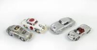 PORSCHE: A group of four 1:43 scale Porsche models