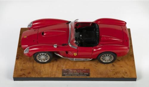 FERRARI: A 1957 Ferrari Testa Rossa, 1:18 scale model presented fixed to base and used as an award for 'Best Restoration for 1994' at the 21st Australian Ferrari Rally in Canberra