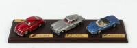 DINKY TOYS: A modern Dinky Toys 1:43 scale three car set comprising a&nbsp;Porsche 356A Coupe, a Mercedes-Benz 300SL and a&nbsp;Ferrari Dino 246GTS