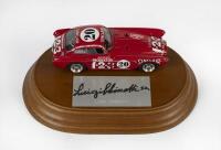 FERRARI: A Brumm, 1:43 scale, 1952 Ferrari 340, Carrera&nbsp;Mexico, presented on wooden base with driver Luigi Chinetti nameplate and signature