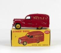 DINKY TOYS: An original Dinky Toys No.471 Austin Van in red with yellow hubs, in 'Nestle's' livery