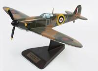 SPITFIRE MK1: A 1:24 scale Supermarine/RAF Spitfire MK1 model aircraft, mounted to display stand, 47cm wingspan