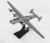 B-24J LIBERATOR: A 1:72 scale Corgi 'Aviation Archive' B-24J Liberator USAAF&nbsp;diecast model mounted to&nbsp;display stand