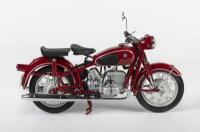 BMW R69S: A 1:10 scale Schuco model of a BMW R69S in red, well detailed - 2