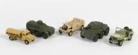 MILITARY: A group of five military related small scale models
