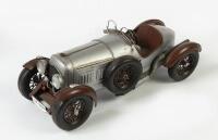 TIN MODEL: A handmade, pre-war car, tin model, 35cm long
