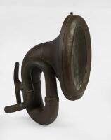 HORN: An early 20th century brass automobile horn by Nonpareil