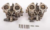 DELLORTO CARBURETTOR: A pair of Dellorto carburettors, thought to suit early 1970s Alfa Romeo, part number DHLA 40, size appears to be 1-3/4 inches approx