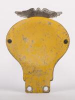 AUTOMOBILE ASSOCIATION: An Automobile Association 'AA' grille badge stamped with '1B23049' to lower 13.5cm high, 9.5cm wide - 2