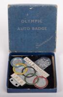 1956 OLYMPICS: A 1956 Melbourne Olympic Games grille badge by H.R. Hobson Pty Ltd Melbourne, 10.5cm high, 10cm wide