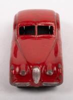 JAGUAR: A c1950s Dinky Toys No.157 Jaguar X120 in red, Made in England by Mecanno - 3