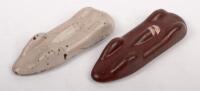 LANDSPEED CARS: A pair of interesting early bakelite or resin form land speed styled cars, each 10cm long - 2