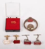 1000 MIGLIA: A group of items from the 1000 Miglia event including small badges, cuff links and others