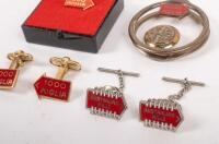 1000 MIGLIA: A group of items from the 1000 Miglia event including small badges, cuff links and others - 2