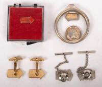 1000 MIGLIA: A group of items from the 1000 Miglia event including small badges, cuff links and others - 3