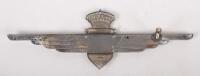 CARROZZERIA TOURING: An excellent large original Carrozzeria Touring Milano winged badge as originally fitted to Ferrari 340 boot lids and others, 20cm long, 6.5cm high - 3