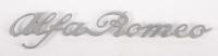 ALFA ROMEO: A long Alfa Romeo spider script rear nameplate badge, thought to suit circa 1970s Spider 2000 model, 31cm long