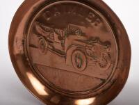 DAIMLER: An interesting brass tray 'Daimler Coventry London' approx 12cm diameter - 2