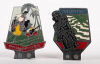 BADGES: Two Philippines themed&nbsp;car grille badges, both 12cm high