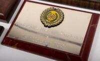 PLAQUES: A group of five plaques from motoring events including the Grand Prix Rally 1988, Historic Sandown 1996 and&nbsp;2001 and Phillip Island Classic 1998 & 2003 - 2
